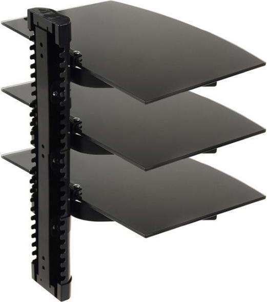 Image du produit Maclean MC-664 - Support mural pour trois lecteurs DVD 250 x 360 mm noir 3x 8