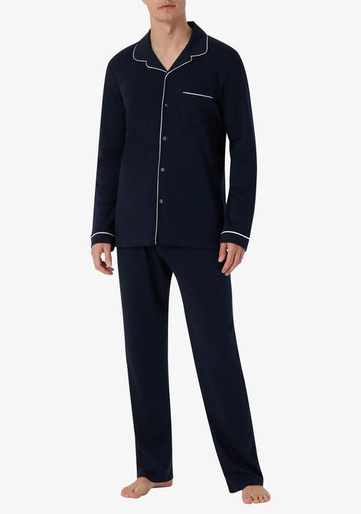 Produktbild Schiesser Pyjama "Fine Interlock" marine (XXL)