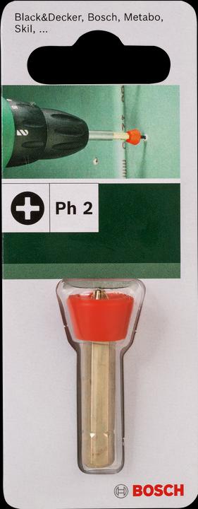 Produktbild Bosch Zubehör Tiefenstopp mit Schrauberbit PH für Gipskarton (Kreuz Phillips PH M2)