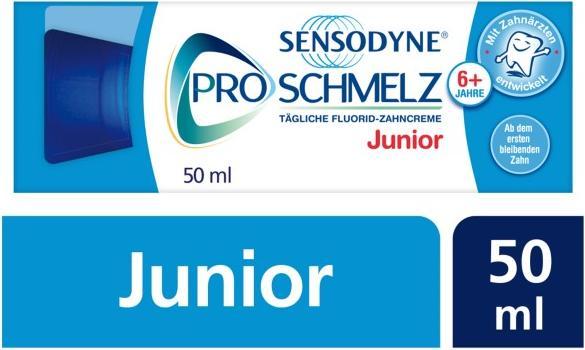 Produktbild Sensodyne Pro Schmelz Junior Fluorid-Zahncreme, 50 ml Zahncreme (50 ml)