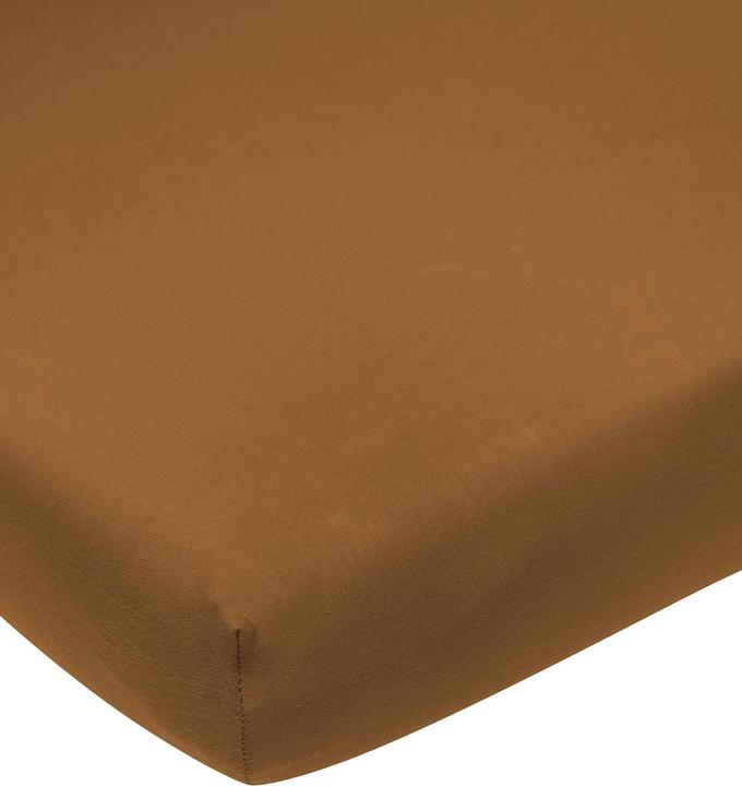 Actual product image Meyco Home jersey fitted sheet 160x200 camel (160 x 200 cm)