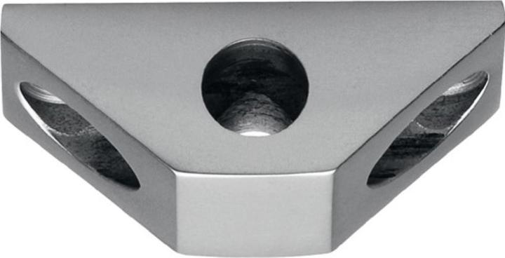 Produktbild Deni Stangenführung zu Untersatz Vario für Rundstange 10 mm silber eloxiert