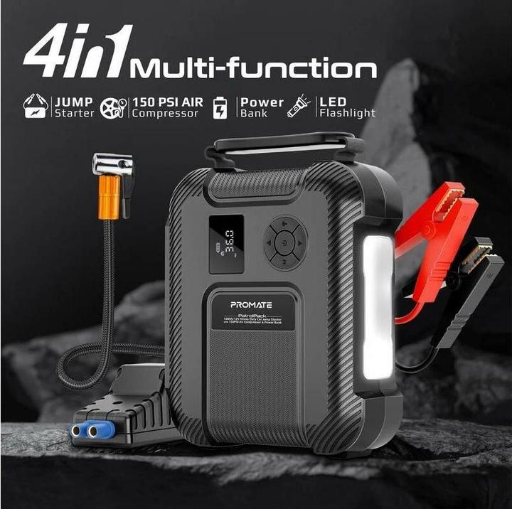 Produktbild ProMate PatrolPack Hochleistungs-Auto-Starthilfe (1200 A, 16000 mAh)