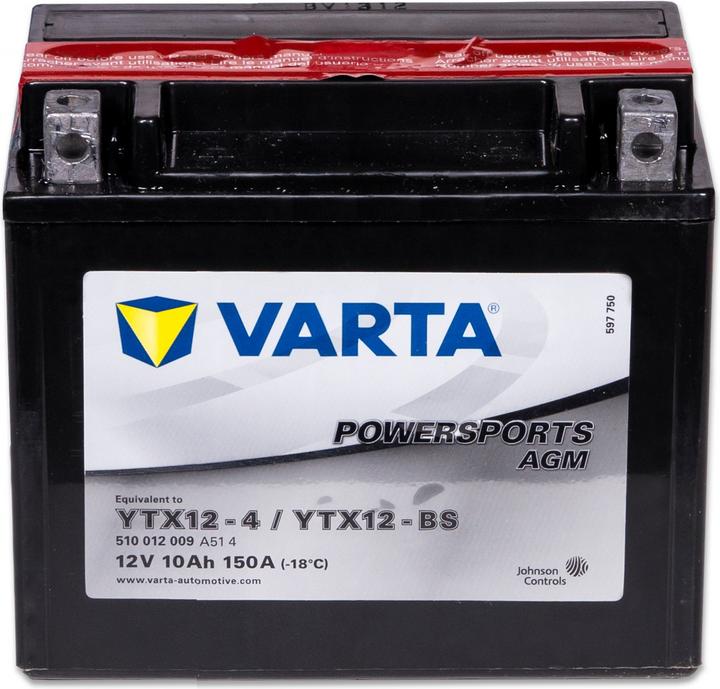 Immagine prodotto Varta Batteria per moto AGM 10AH (12 V, 10 Ah, 150 A)