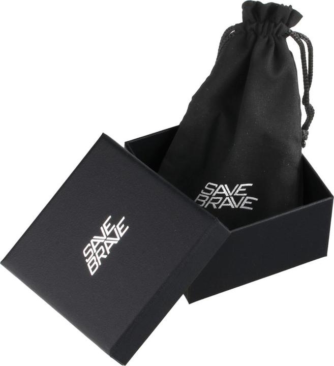 Produktbild Save Brave Armband SBB-FELIX-BK Herren (21 cm, Leder, Edelstahl)