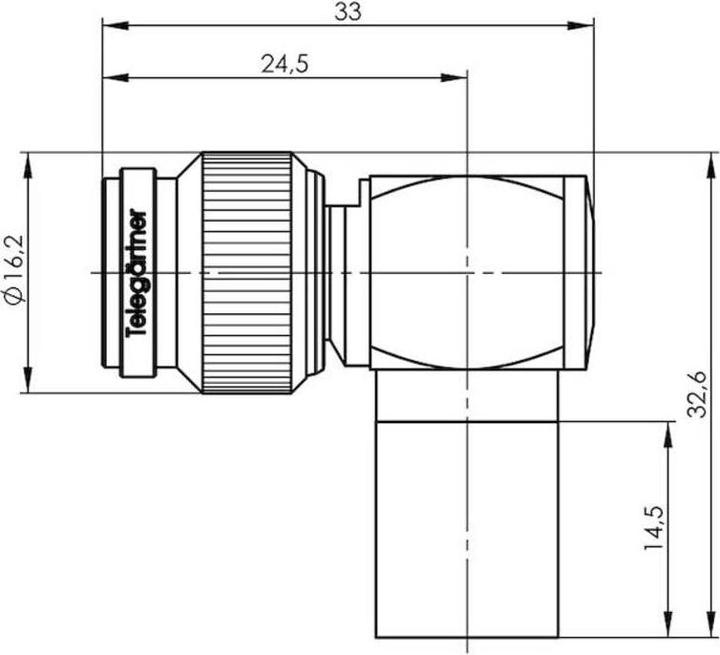 Produktbild Telegärtner J01010A0064 J01010A0064 TNC-Steckverbinder Stecker, gewinkelt 50 Ω 1 (Antennendose)