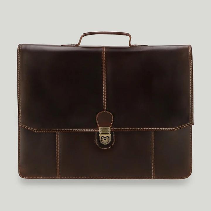 Actual product image Buckle & Seam Sierra briefcase brown/blue
