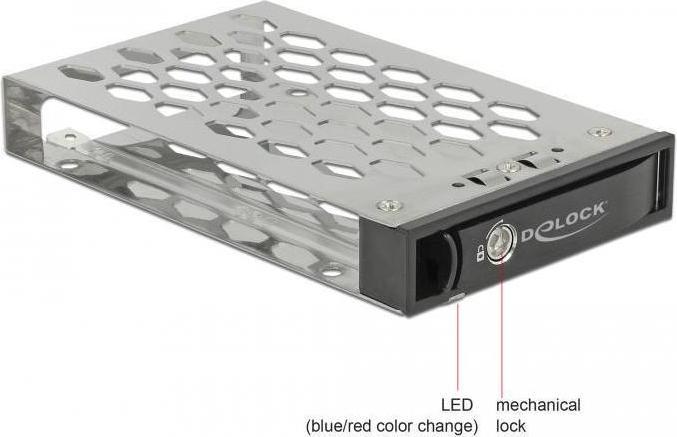 Image du produit Delock Cadre amovible pour disque dur/SDD de 1 x 2,5