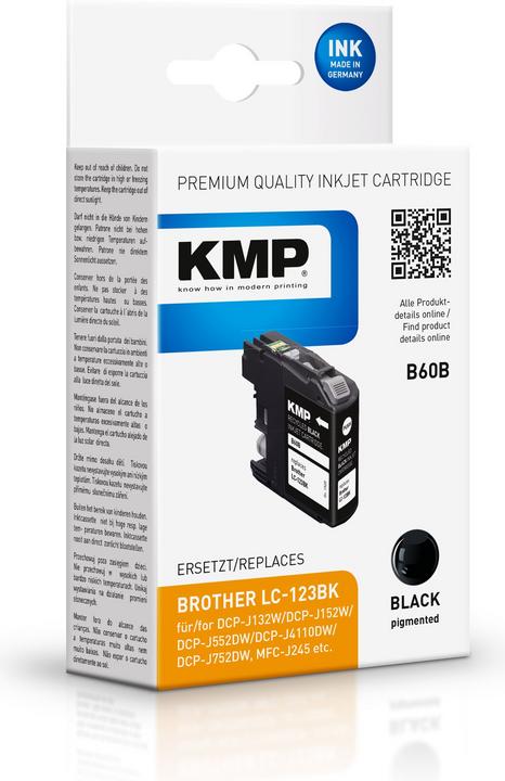 Actual product image KMP Tinte replaces LC123BK (FC)