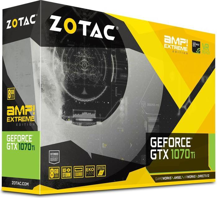 Actual product image Zotac GeForce GTX 1070 Ti AMP Extreme (8 GB)