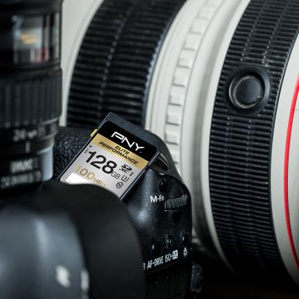 Produktbild PNY SDXC Card 128GB, Class 10, Elite Perf (128 GB, SDXC, U3, UHS-I)
