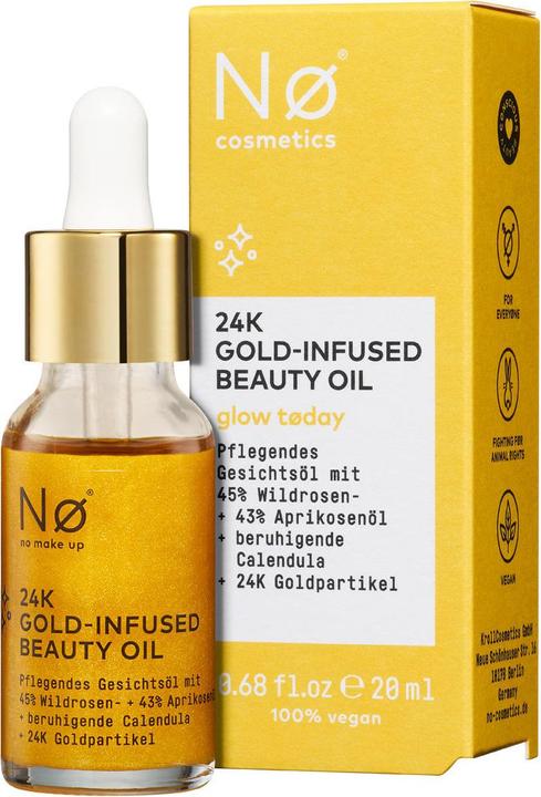 Nø Cosmetics glow tøday 24K Gold-Infused Beauty Oil (19 ml)