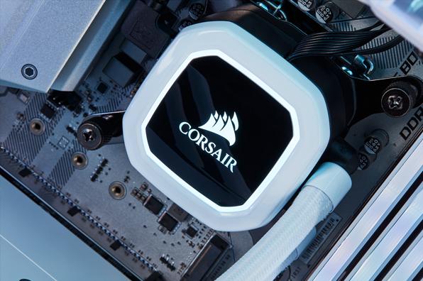 Actual product image Corsair H100i RGB Platinum SE