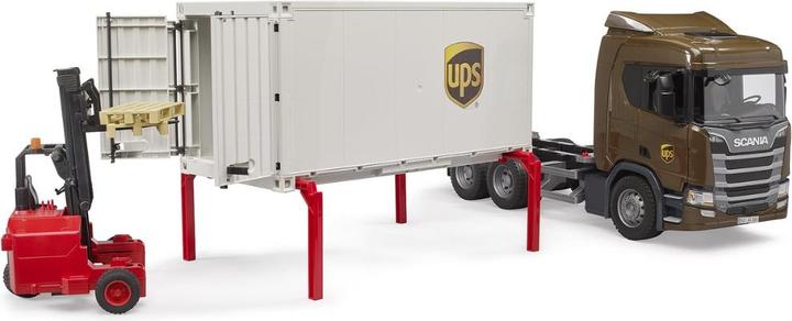Produktbild Bruder Scania Super 560R UPS Logistik-LKW mit Mitnahmestapler