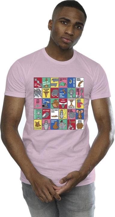 Immagine prodotto Tom & Jerry Grid Squares Maglietta Uomo (L)