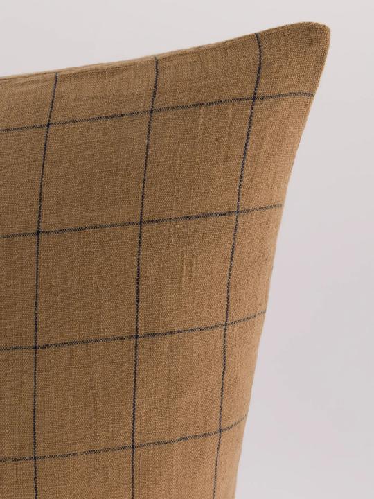 Image du produit Ferm Living Housses de coussin GRID brun (50cm x 50cm)
