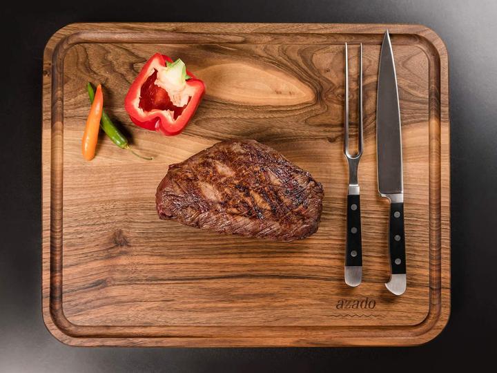 Produktbild Azado Massiv-Schneidebrett mit Saftrinne