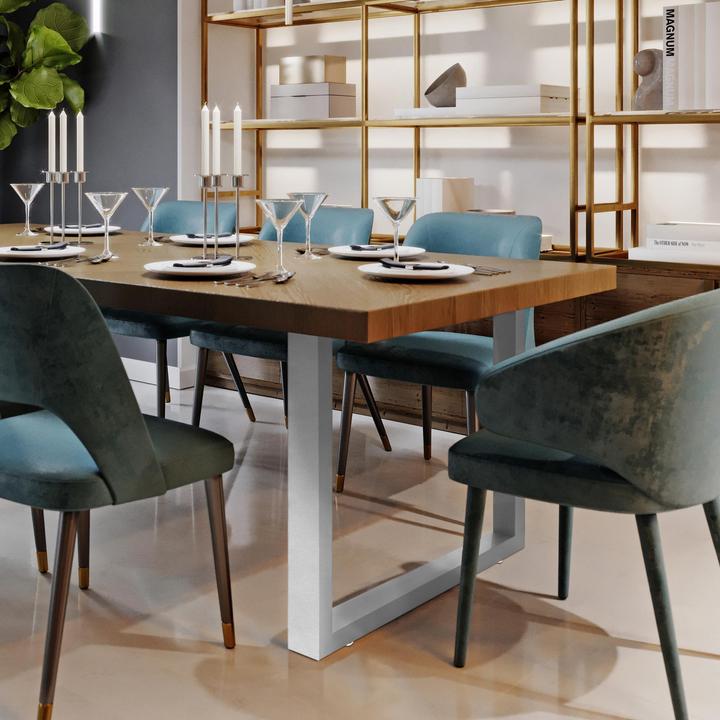 Actual product image CLP 2x Table legs Velden 80 cm stainless steel