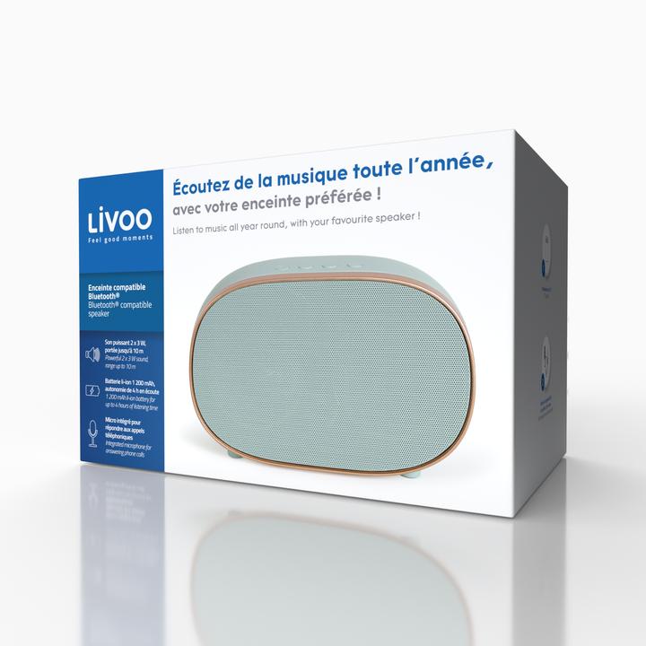 Image du produit Livoo Enceinte compatible Bluetooth (4 h, Fonctionnement sur batterie)