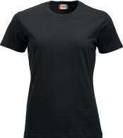 Damen T-Shirt Clique Classic-T 029361, Baumwolle, schwarz, Grösse S (S)