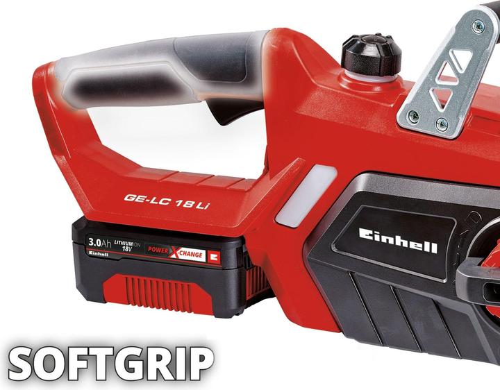 Actual product image Einhell Battery chainsaw GE-LC 18 Li Kit, 3 Ah, with replacement chain (Battery chain saw)