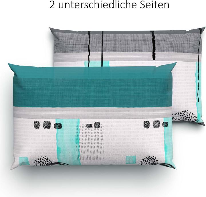 Produktbild Lotus Bettwaren Bettwäsche Seersucker Sono türkis (Kopfkissenbezug, 65 x 100 cm)