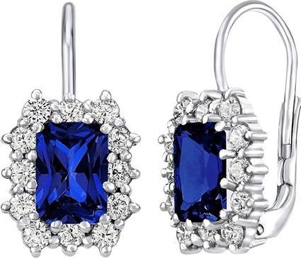Produktbild Silvego Silver earrings with darkue sapphire SILVEGOB31757DB (925 Sterling Silber)