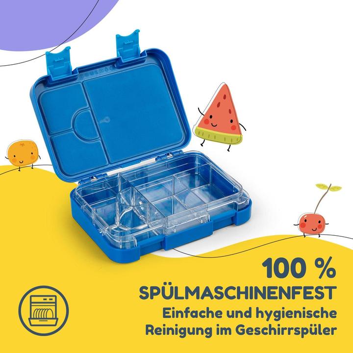 Image du produit Schmatzfatz Junior boîte à pain, bleu girafe