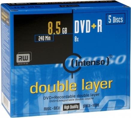 Image du produit Intenso DVD+R DL 8.5GB/240min (5 x)