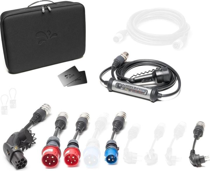 Juice Technology Juice Booster 3 air Swiss Traveller Plus Set (Type 2, 11 kW, 16 A, CEE32 rouge, CEE16 rouge, CEE16 bleu, Type 13, Type 2)