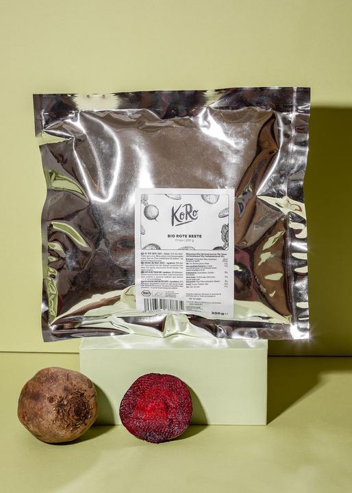 Produktbild KoRo Getrocknete Bio Rote Bete Chips (200 g)