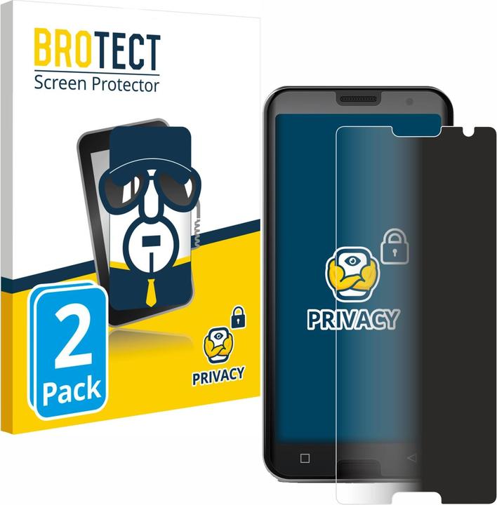 Productafbeelding BROTECT Anti-spionnetje privacyfolie Beschermfolie tegen blauw licht (2 Stuk, Emporia Smart 5)