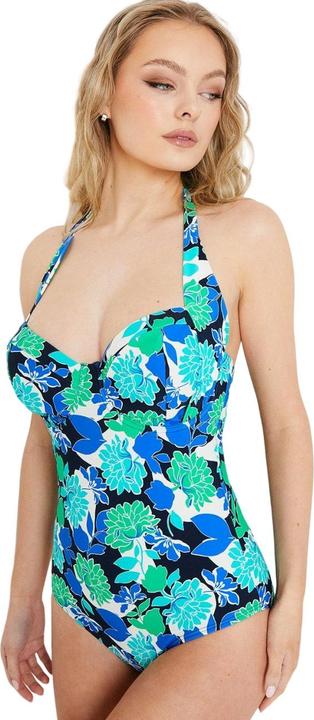 Actual product image Universal Textiles Womens/Ladies Bold Blooms Tummy Control One Piece Swimsuit (70 L)