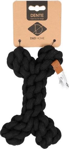 Actual product image D&D Rope Toys, Dente S, 19 cm, black (Dog chew toy)