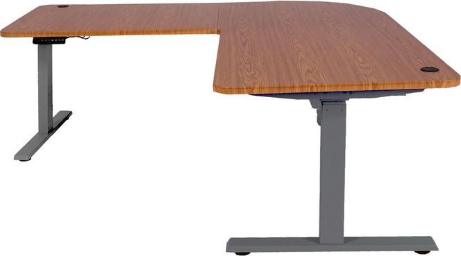 Image du produit Swisshandel24 Bureau d'angle, bureau informatique, réglable en hauteur électriquement 178x178cm 84kg structure