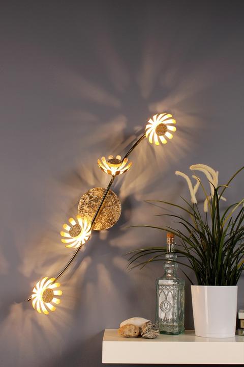 Actual product image Luce ambiente Design LUCE Design Bloom LED ceiling light 4gang 3000 K 20W Gold