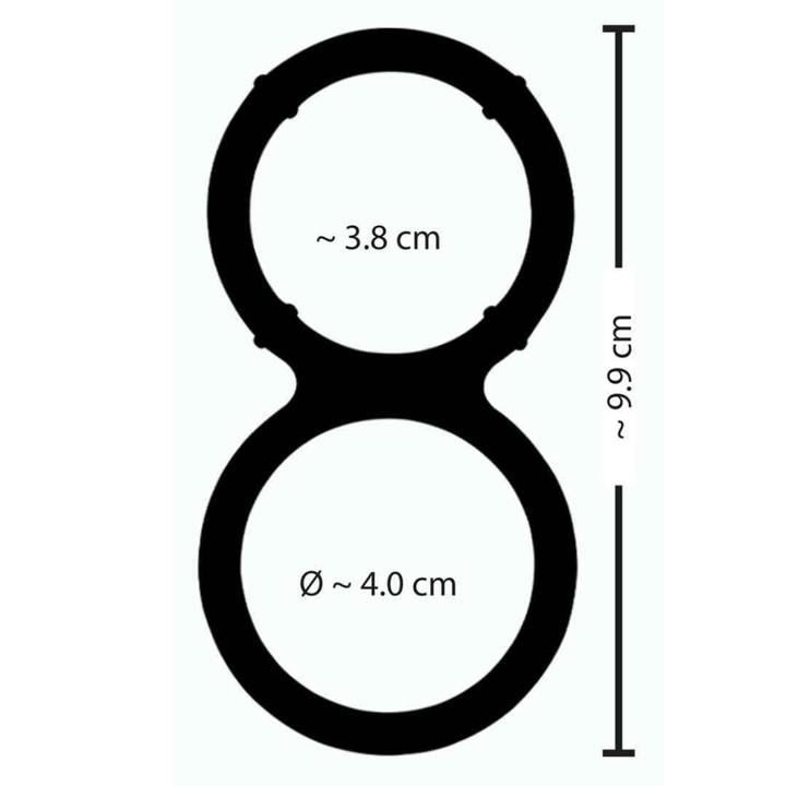 Image du produit You2Toys Cock en silicone métallique et anneau de balle (4 cm)