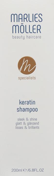Actual product image Marlies Möller MM Specialists - Keratin Shampoo Sleek & Shine (200 ml, Liquid shampoo)