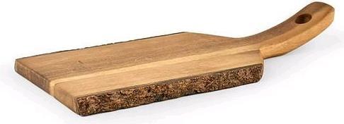 Produktbild Lilie Holzschneidebrett mit Griff und Rinde 300 x 120 x 45 mm