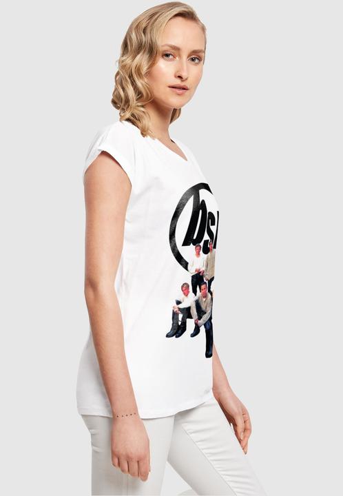 Actual product image Merchcode Ladies Backstreet Boys - Vintage Logo Extended Shoulder Tee - 111603 (XL)