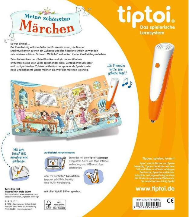 Produktbild tiptoi Meine schönsten Märchen (Deutsch, Anja Kiel, 2022)