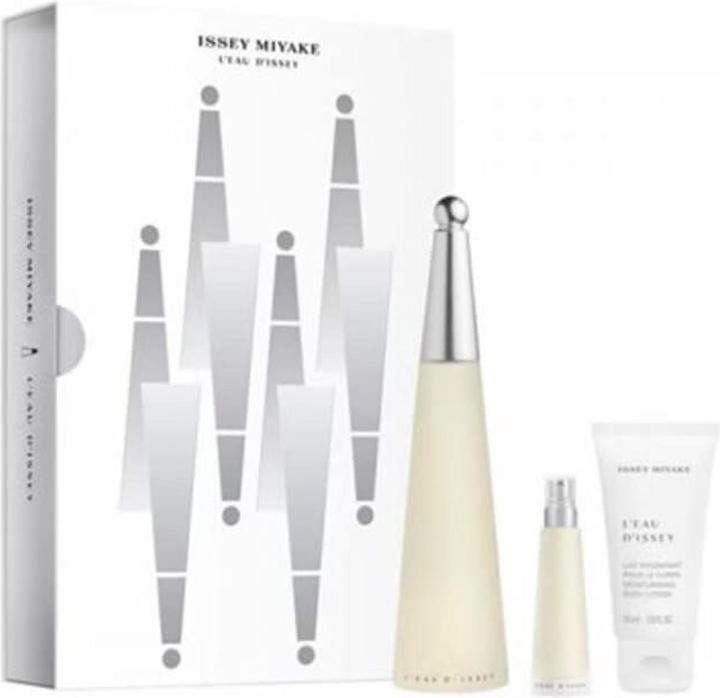 Issey Miyake L'eau D'issey 3 Piece Gift Set: Eau De Toilette 100ml - Body Lotion (Parfum set)