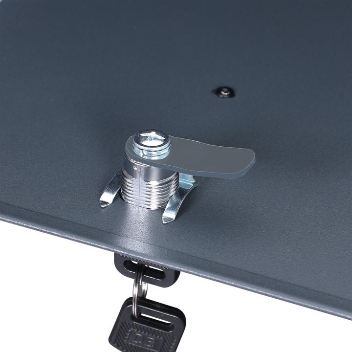 Produktbild Wiltec Briefkasten V48 Anthrazit Edelstahl 370x105x370mm pulverbeschichtet Wand