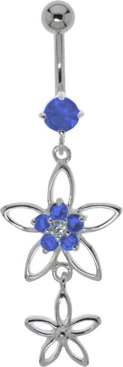 Produktbild Bijouteria Bauchpiercing (Chirurgenstahl 316L, Silber 925, Zirkonia)