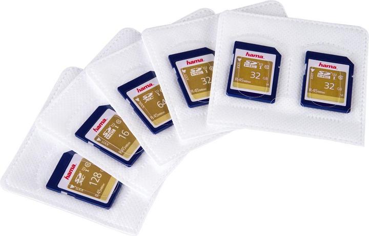 Actual product image Hama Self-adhesive sleeves for SD cards, pack of 5