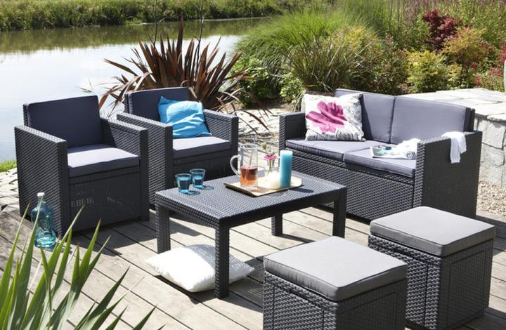 Actual product image Allibert Cube stool (with cushion)