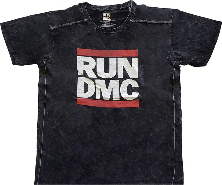 Run DMC TShirt mit Logo aus gewaschener Baumwolle Erwachsene