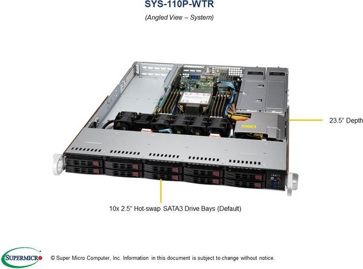 Produktbild Supermicro Barebone UP SuperServer SYS-110P-WTR