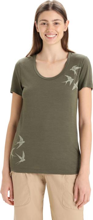 Actual product image Icebreaker Women's Tech Lite II S/S Scoop Swarming Shapes (S)