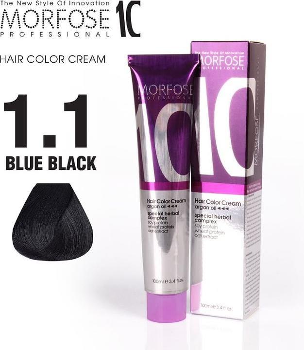 Produktbild Morfose (1.1) Haarfarbe Blau Schwarz 100ml (Blau Schwarz)